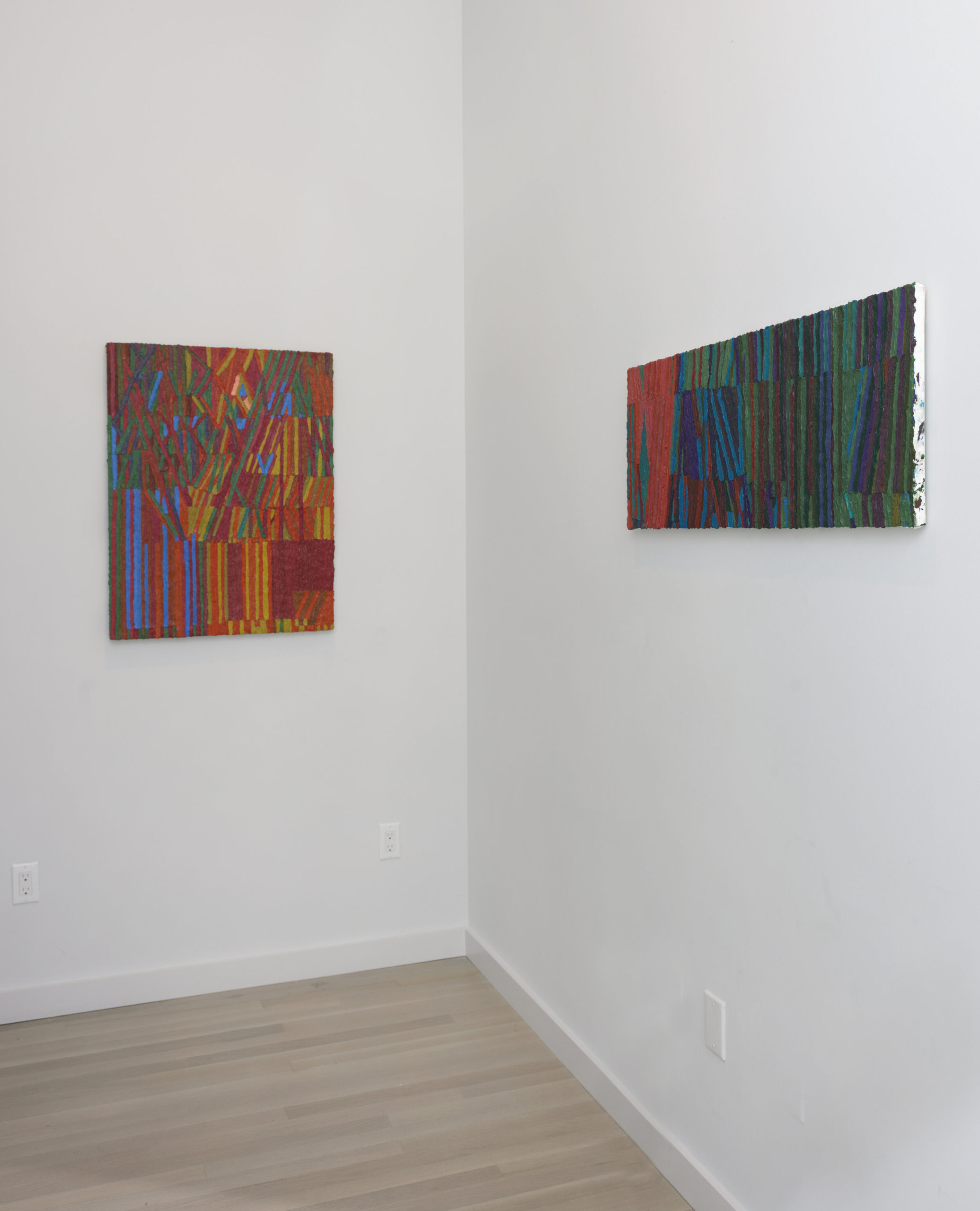 Installation view: paintings by Brett Baker at the Milton Resnick and Pat Passlof Foundation (photo by Brian Buckley, courtesy of Resnick Passlof Foundation, New York)