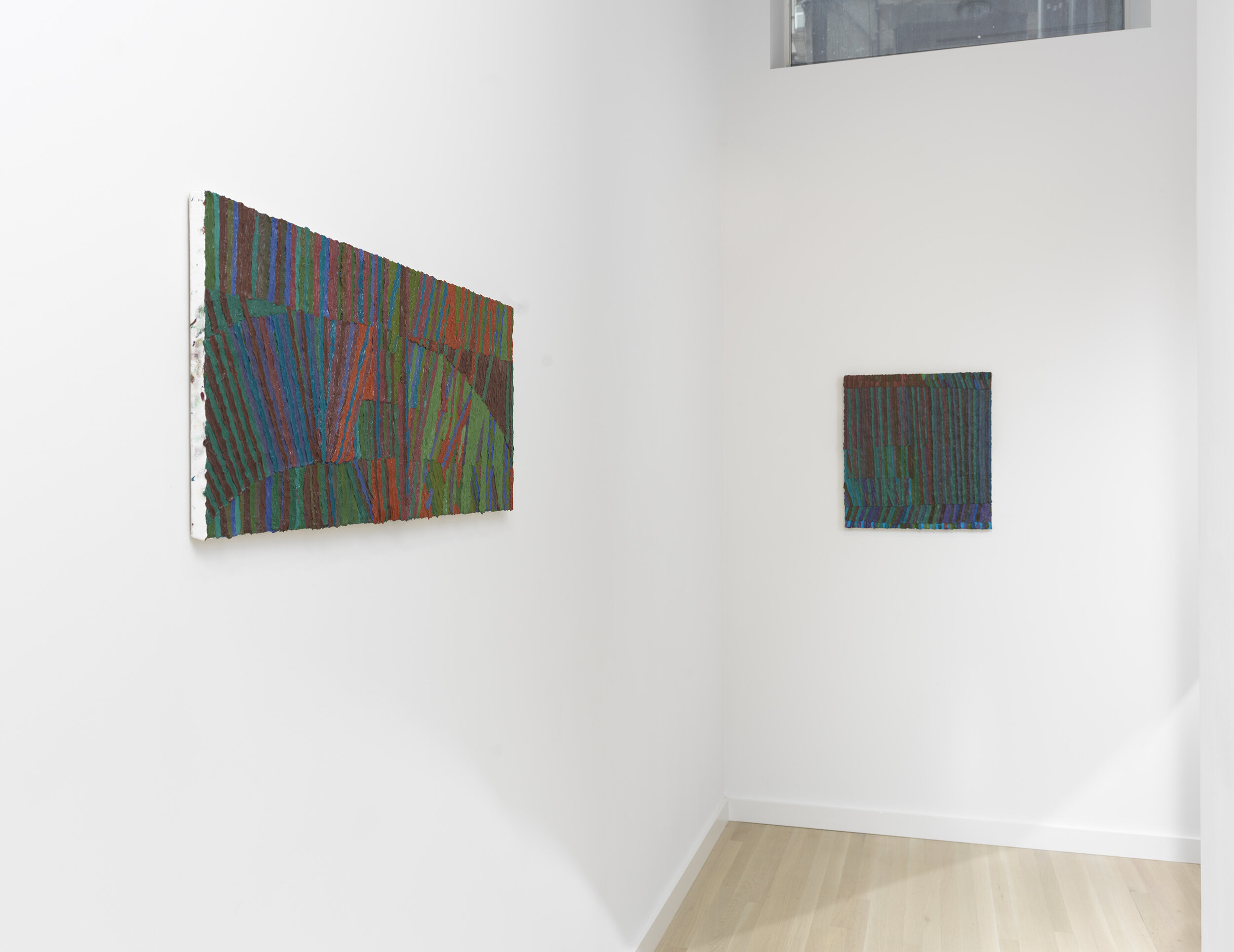 Installation view: paintings by Brett Baker at the Milton Resnick and Pat Passlof Foundation (photo by Brian Buckley, courtesy of Resnick Passlof Foundation, New York)